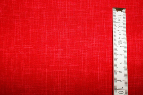 Preview: Designerbaumwollstoff Quilters Linen - red  (10 cm)